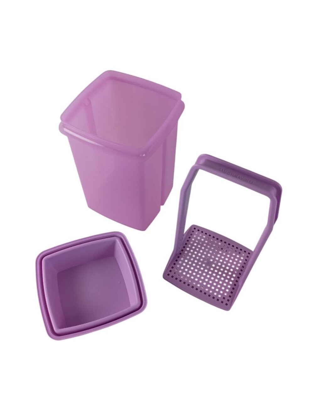 Tupperware Large Pick-A-Deli Pickle Keeper Container Lavender Purple 1560-4